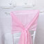 5 Pack Chiffon Chair Sashes Pink - Soft & Lightweight Designer Chair Bows 22"x78"
