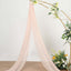20ft Blush Gauze Cheesecloth Fabric Wedding Arch Drapery, Window Scarf Valance, Boho Decor Arbor Curtain Panel