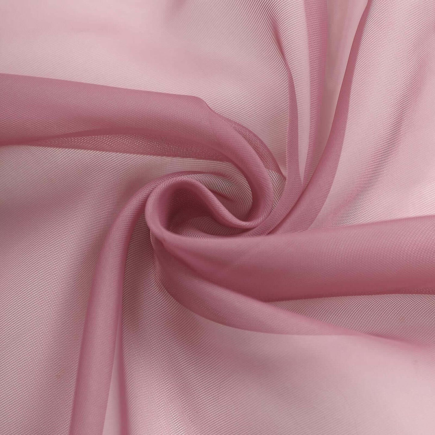 18ft Mauve Cinnamon Rose Sheer Organza Wedding Arch Drapery Fabric, Window Scarf Valance