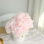 2 Bushes 17" Blush Artificial Silk Peony Flower Bouquets, Real Touch Peonies Spray