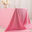Scuba Rectangular 90"x156" Tablecloth Pink - Wrinkle Free, Stain Resistant & Seamless Table Cover