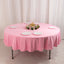Scuba Round 90" Tablecloth Pink - Wrinkle Free & Stain Resistant Table Cover