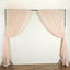 2 Pack Blush Sheer Chiffon Event Curtain Drapes, Durable Flame Resistant Organza Backdrop Event Panels With Rod Pockets - 10ftx10ft
