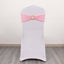 5 Pack Spandex Chair Sashes Pink with Gold Rhinestone Buckles - Reusable Four-Way Stretch Sash Bands 5"x14"