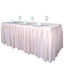 Polyester 21ft Table Skirt Blush - Classic Pleated Design