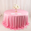 Scuba Round 132" Tablecloth Pink - Wrinkle Free & Stain Resistant Seamless Table Cover