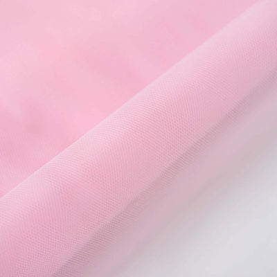 54"x40 Yards Pink Tulle Fabric Bolt, DIY Crafts Sheer Fabric Roll