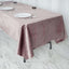 Premium Velvet 60"x102" Rectangle Tablecloth Mauve - Reusable & Soft Table Cover
