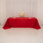 Lamour Satin 90"x156" Rectangle Tablecloth Red - Luxurious, Soft Seamless Table Cover