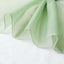 5ftx14ft Sage Green Chiffon Curtain Panel, Durable Flame Resistant Backdrop Ceiling Drapery With Rod Pocket