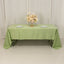 Lamour Satin 60"x126" Rectangle Tablecloth Sage Green - Soft & Silk-Like Table Cover
