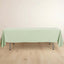 Scuba Rectangular 60"x102" Tablecloth Sage Green - Wrinkle Free & Stain Resistant Table Cover