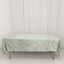 Premium Crushed Velvet 60"x102" Rectangle Tablecloth Sage Green - Reusable Soft Table Cover