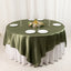 Satin 90"x90" Table Overlay Square Tablecloth Dusty Sage Green - Smooth Finish Table Topper