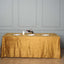 Premium Velvet 90"x156" Rectangle Tablecloth Gold - Reusable Soft & Stylish Seamless Table Cover for Sophisticated Weddings & Events