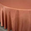 Satin 120" Round Tablecloth Terracotta (Rust) - Stylish Seamless Table Cover