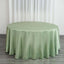 Satin 120" Round Tablecloth Sage Green - Stylish Seamless Table Cover