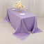 Lamour Satin 90"x132" Rectangle Tablecloth Lavender Lilac - Soft & Silk-Like Seamless Table Cover