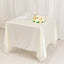 Scuba Square 70"x70" Tablecloth Shimmer Pearl White - Wrinkle Free & Stain Resistant Table Cover for Weddings and Parties
