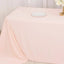 Scuba Rectangular 90"x132" Tablecloth Blush - Wrinkle Free, Stain Resistant & Seamless Table Cover