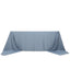 Scuba Rectangular 90"x156" Tablecloth Dusty Blue - Wrinkle Free, Stain Resistant & Seamless Table Cover