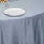 Lamour Satin 120" Round Tablecloth Dusty Blue - Seamless Table Cover with Soft Tempered Sheen