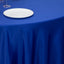Lamour Satin 120" Round Tablecloth Royal Blue - Seamless Table Cover with Soft Tempered Sheen