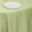 Lamour Satin 120" Round Tablecloth Sage Green - Seamless Table Cover with Soft Tempered Sheen