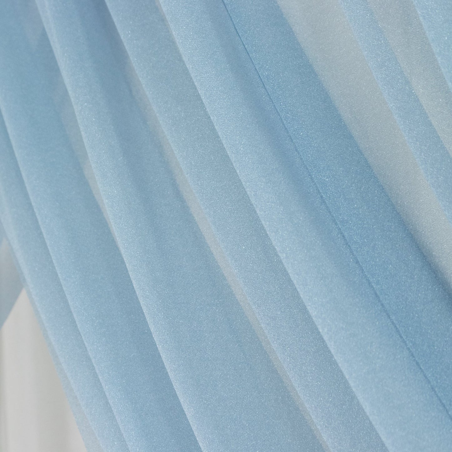 Dusty Blue Sheer Backdrop Drape â€“ 5ftx32ft Wedding Arch & Ceiling Decor Panel, Wrinkle Free with Soft Shimmer