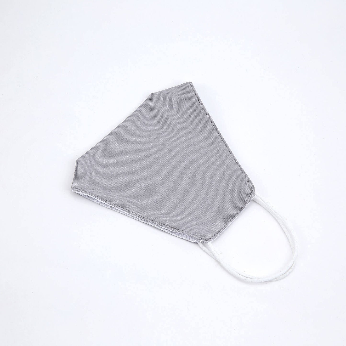 5 Pack 2 Ply Silver Ultra Soft 100% Organic Cotton Face Masks, Reusable Fabric Masks With Soft Ear Loops