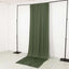 Dusty Sage Green 4-Way Stretch Spandex Event Curtain Drapes, Wrinkle Free Backdrop Event Panel with Rod Pockets - 5ftx14ft