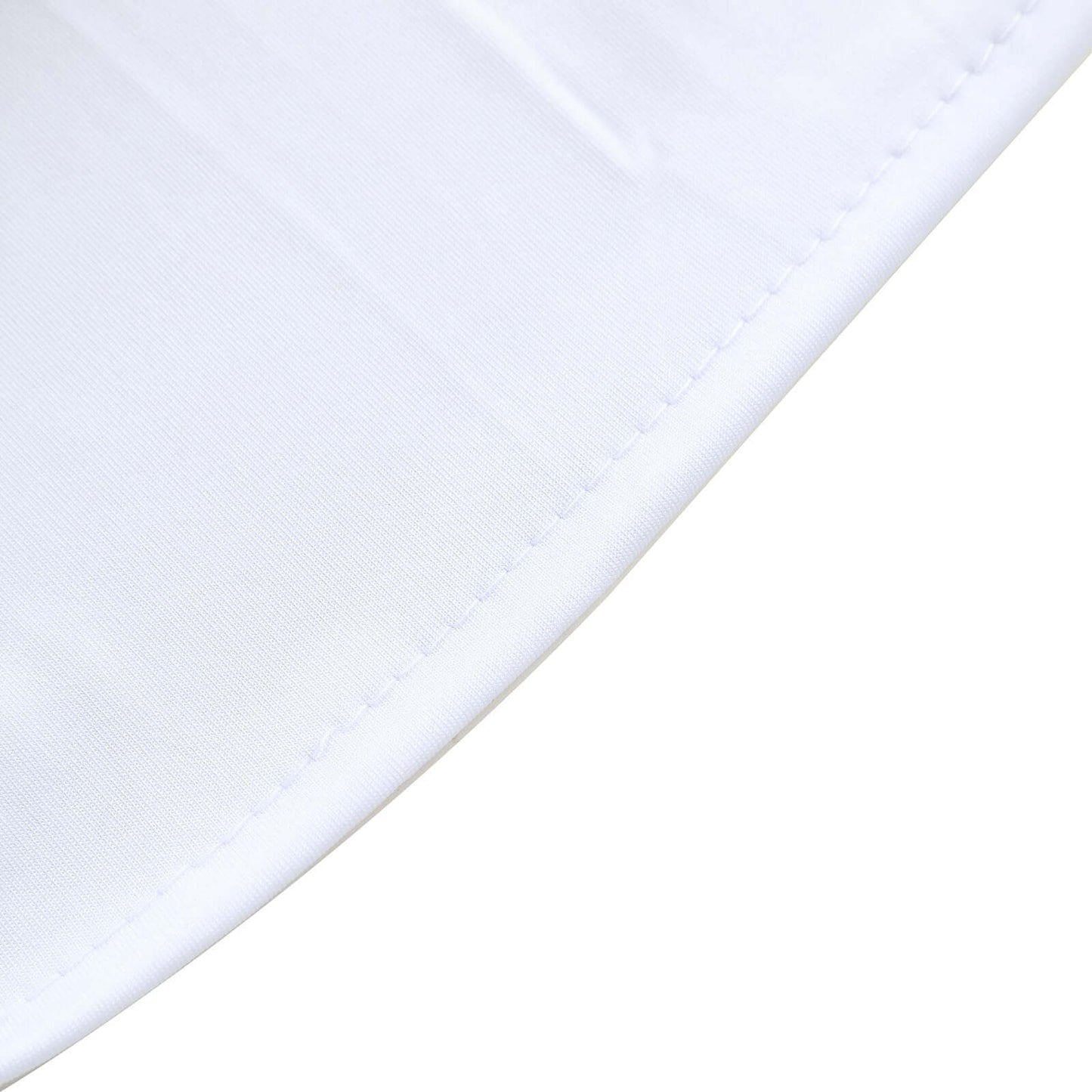 6ft Matte White Spandex Fitted Chiara Backdrop Stand Cover For Round Top Wedding Arch