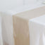 Faux Linen 12"x108" Table Runner Beige - Slubby Textured & Wrinkle Resistant Table Decor