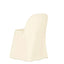 Polyester Slip On Folding Chair Covers Beige - Stain-Resistant Reusable Durable Fabric