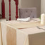Premium Velvet 12"x108" Table Runner Champagne - Sheen Finish Reusable Table Decor
