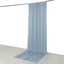 Dusty Blue 4-Way Stretch Spandex Event Curtain Drapes, Wrinkle Free Backdrop Event Panel with Rod Pockets - 5ftx14ft