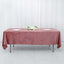 Premium Velvet 60"x102" Rectangle Tablecloth Dusty Rose - Reusable & Soft Table Cover