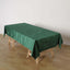 Premium Velvet 60"x102" Rectangle Tablecloth Hunter Emerald Green - Reusable & Soft Table Cover