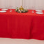 Lamour Satin 90"x156" Rectangle Tablecloth Red - Luxurious, Soft Seamless Table Cover