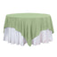 Polyester Square 90"x90" Tablecloth Sage Green - Wrinkle-Resistant & Durable Table Cover