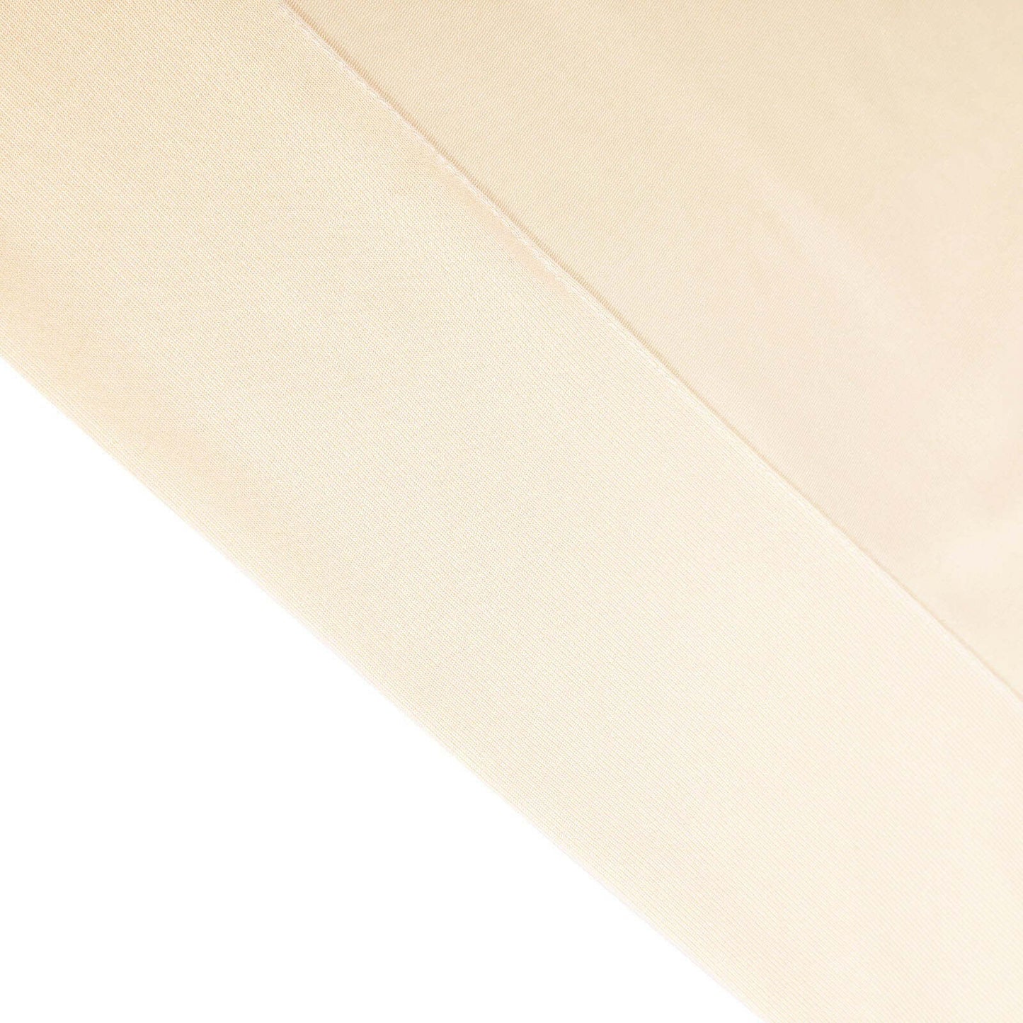 2 Pack Beige Scuba Polyester Event Curtain Drapes, Durable Flame Resistant Backdrop Event Panels Wrinkle Free with Rod Pockets - 10ftx10ft