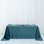 Premium Velvet 90"x132" Rectangle Tablecloth Peacock Teal - Reusable Soft & Seamless Table Cover