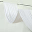 White Scuba Polyester Ceiling Drape Backdrop Curtain Panel, Commercial Grade Fire Retardant Wrinkle Free Draping Fabric With Rod Pockets - 5ftx20ft
