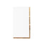 50-Pack Paper Dinner Napkins White with Gold Foil Edge 2 Ply - Stylish Disposable Napkins for Parties