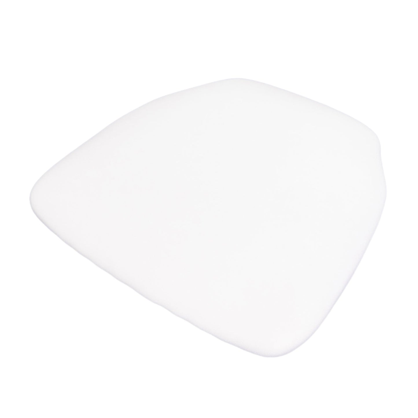 5 Pack Spandex Seat Pad Slipcovers for Chiavari White - Washable Stretch Fitted Design for Dining Chairs