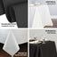 100% Cotton 90"x132" Rectangle Tablecloth White Linen - Seamless, Soft & Breathable Table Cover