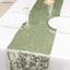 Premium Crushed Velvet 12"x108" Table Runner Sage Green - Soft & Wrinkle-Resistant Table Linen
