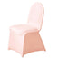 Spandex Chair Cover for Banquet Chairs Blush - Stretch 160GSM Fabric with Slip-On Slipcover