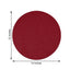 6-Pack Placemats Glitter Design Burgundy Sparkle Round - Non-Slip Decorative Dining Table Mats 13"