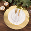 10-Pack Dining Plate Chargers Decorative Acrylic Mirror Gold Round - Lightweight Event Display 13"